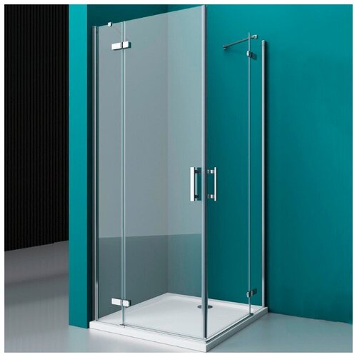 Душевой уголок BelBagno Kraft KRAFT-A-22-100-C-Cr 100х100 см, профиль хром/стекло прозрачное belbagno душевой уголок belbagno kraft kraft ah 22 120 90 c cr r