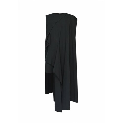 Платье MOOHONG, хлопок, вечернее, размер 40, черный