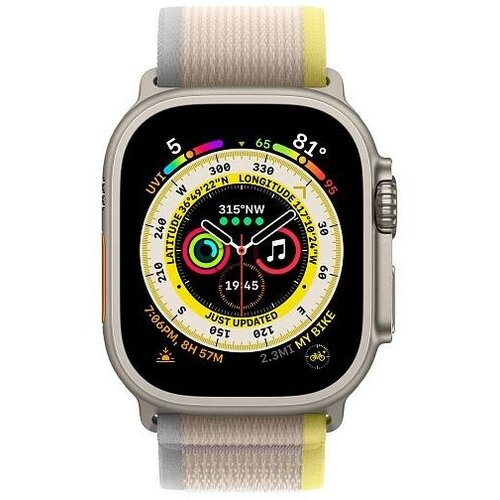 Apple Watch Ultra 49mm Titanium Case with ML YellowBeige Trail Loop LL 9375000₽