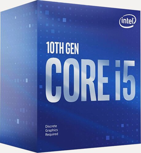 Изображение товара Процессор Intel Core i5-10400F BOX, 6 ядер, 12 потоков, 2900-4300 МГц, 14нм, LGA1200 без видеоядра