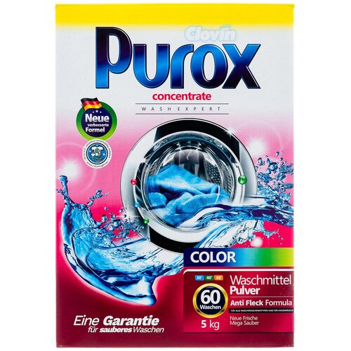 Стиральный порошок PUROX Color для цветного белья 5,5 кг