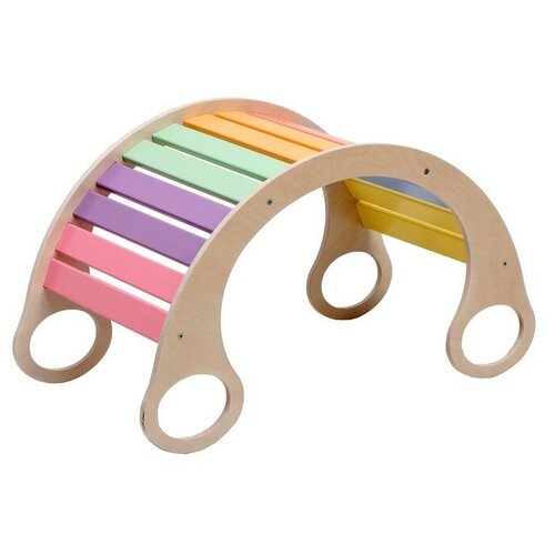 Детская горка-качалка «Радуга», Пастэль