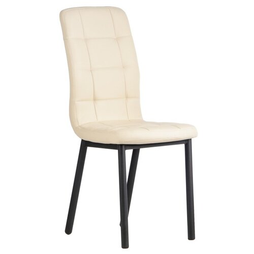 фото Стул "квадро" металл черный/aero кремовый 4668984 доляна