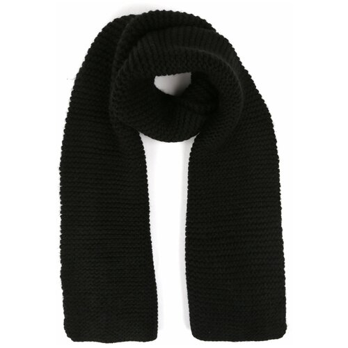 Шарф FABRETTI,190х30 см, one size, черный шарф fabretti 190х30 см one size черный