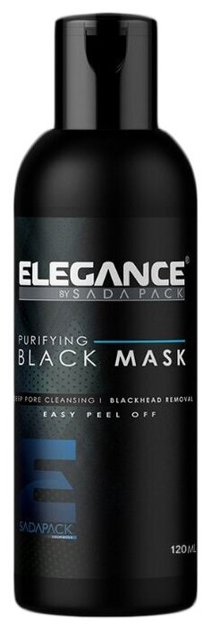 Elegance Маска пленка черная очищающая Black Peel-Off Facial Mask, 120 мл