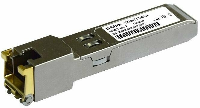 Трансивер D-Link SFP Transceiver with 1 1000Base-T port.Copper transceiver (up to 100m), 3.3V power.D-LinkCopper transceiver (up to 100m), 3.3V power. (712/A2A) - фото №3