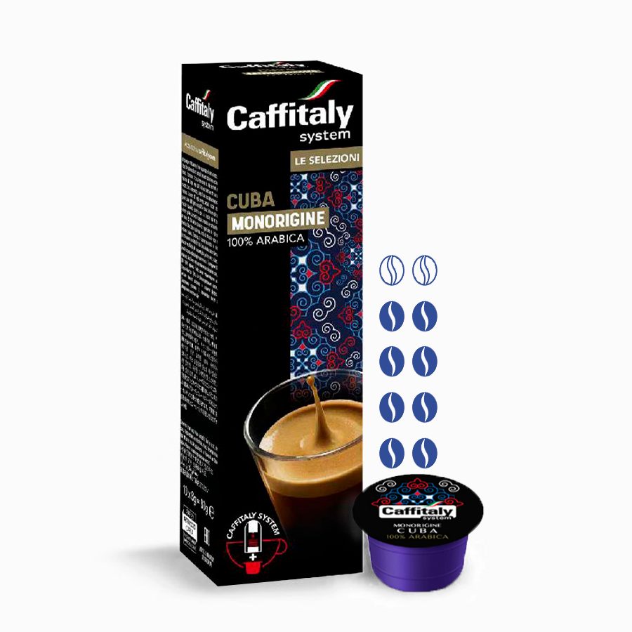 Кофе в капсулах Caffitaly System Ecaffe Cuba, 10 капсул, для Paulig, Luna S32, Maia S33, Tchibo, Cafissimo