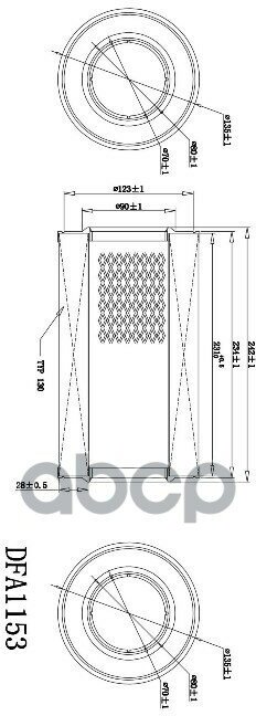 Фильтр Воздушный Doubleforce DOUBLE FORCE арт. DFA1153