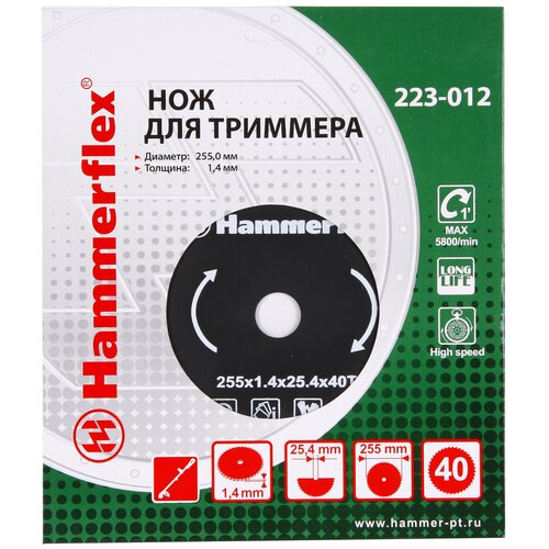 фото Нож/диск hammerflex 223-012 25.4 мм