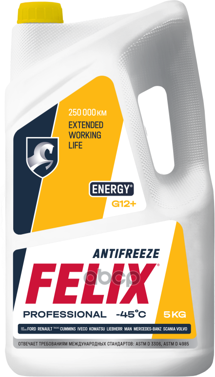 Антифриз Felix Energy Готовый -40C Желтый 5 Кг 430206027 Felix арт. 430206027