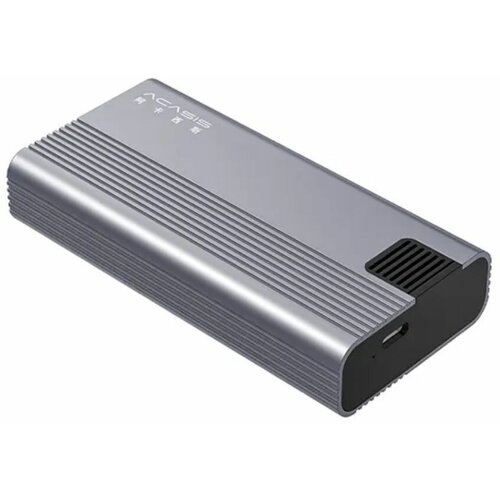 Корпус для жесткого диска Acasis TB003 20 Гбит/с, M.2 NVMe SSD USB3.2 GEN2, Type-C до 8 ТБ, темно-серый jeyi 2230 nvme ssd корпус pcie usb3 2 10 гбит с алюминиевый m 2 чехол портативный внешний твердотельный диск с поддержкой uasp trim
