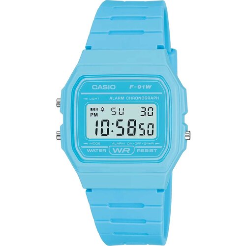 Наручные часы CASIO Collection F-91WC-2A, голубой