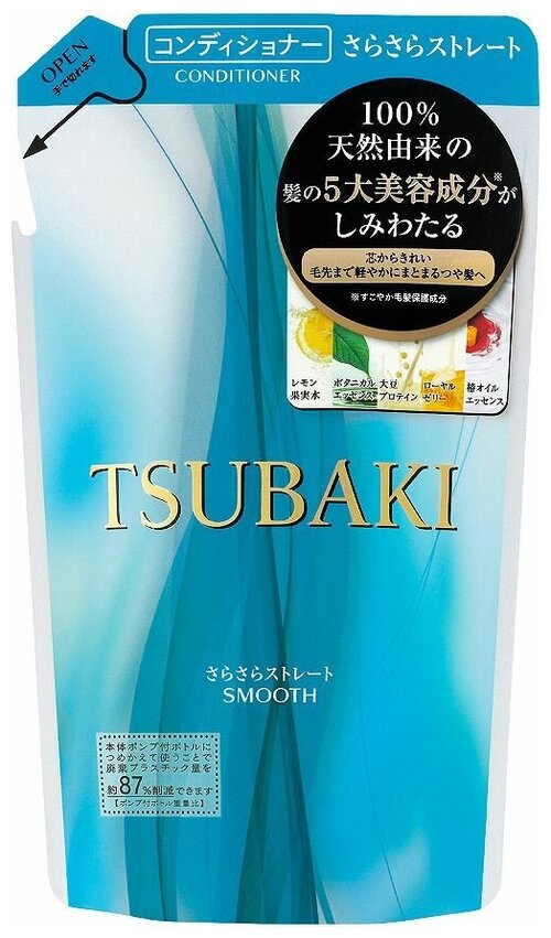 Tsubaki кондиционер для волос Smooth Conditioner разглаживающий, с маслом камелии, 330 мл