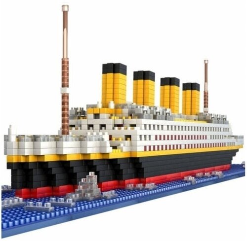 Конструктор Титаник 1860 деталей, микроконструктор, LEGO