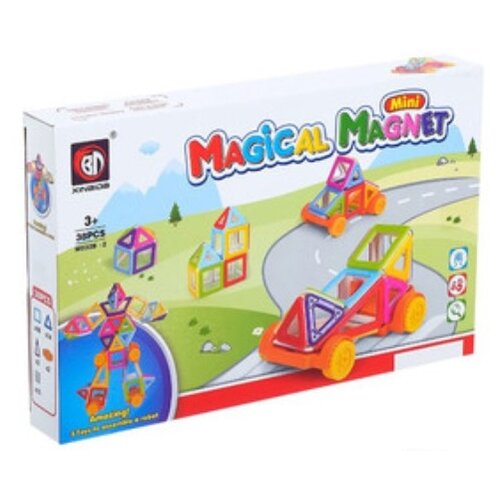 Xinbida Mini Magical Magnet M032B-2 Машинка, спорт, 38 дет.