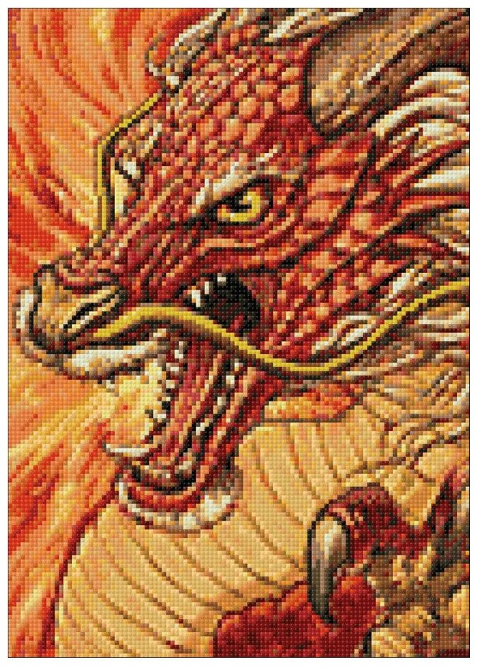 Алмазная вышивка "Китайский дракон" 27x38 Ag 127