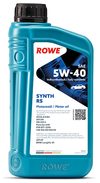 Моторное масло ROWE HIGHTEC SYNT RS 5W40 1л 20001-0010-03