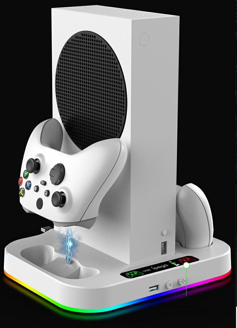 Многофункциональный стенд VOLFOX с зарядкой и RGB подсветкой для Xbox series S XBS-210