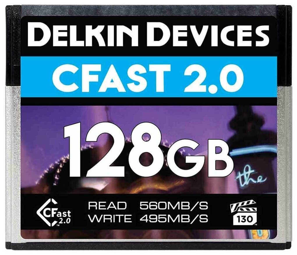 Карта памяти Delkin Devices Premium CFast 2.0 128GB 560X VPG 130