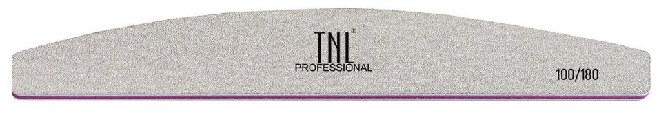 TNL Пилка-наждак, абразивность 100/180, 18 см, цвет серый
