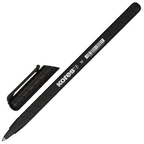 Kores Ручка шариковая K-Pen Super Slide K0R-M, 0.5 мм, черный цвет чернил, 1 шт.