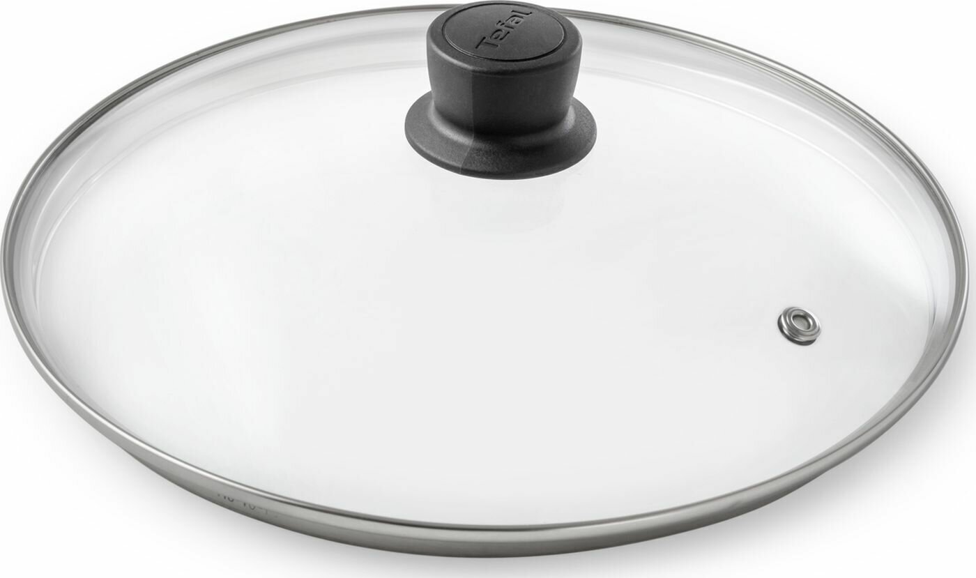 Кухонная стеклянная крышка Tefal Cocoon 04197728 от брызг, диаметр 28 см, для сковороды и кастрюль