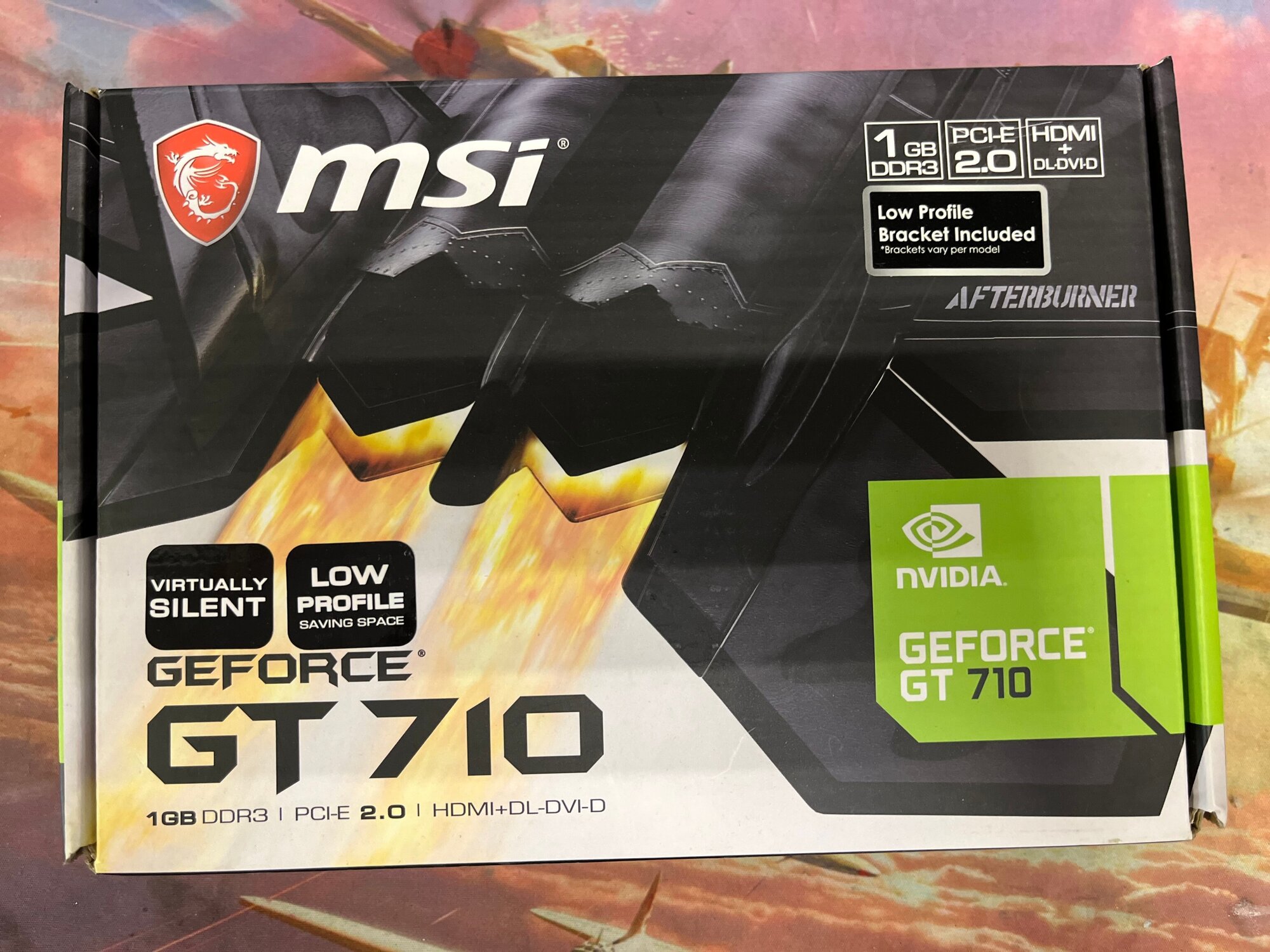 Видеокарта MSI GeForce® GT 710, GT 710 2GD3H LP, 2ГБ, GDDR3, Retail - фото №8