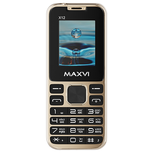 Телефон MAXVI X12, розовое золото