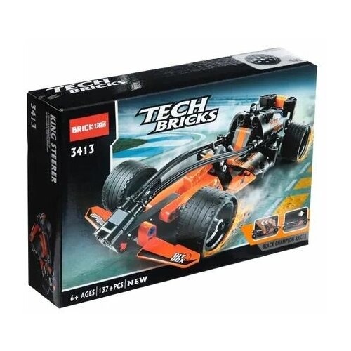 Конструктор с инерционным механизмом Black Champion Racer, 137 деталей