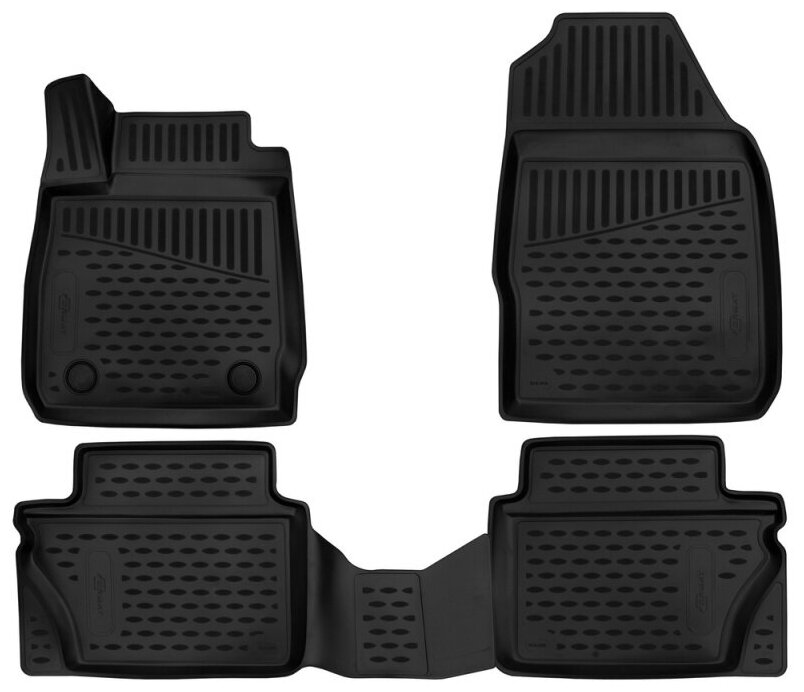 фото Комплект ковриков в салон FORMAT 3D1658210k для Ford Fiesta, Honda Element с 2015 г., 4 шт.