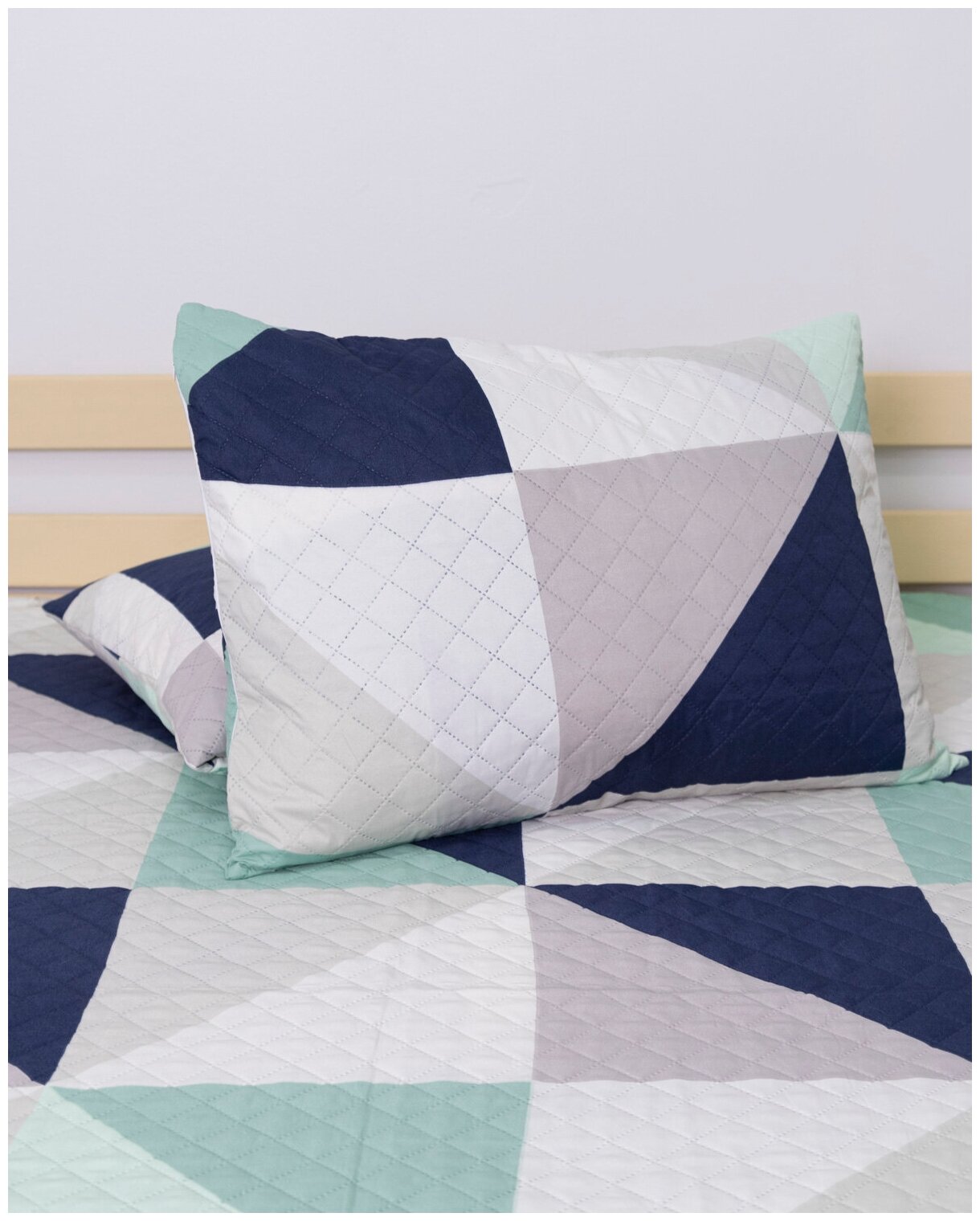 фото Чехол декоративный, Наволочка декоративная, Полисатин, чехол стеганный, ультрастеп, Вселенная текстиля, № 4050, 50х70 см