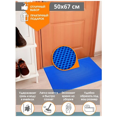 Ковер 50*67 см, коврик придверный в прихожую и для кухни