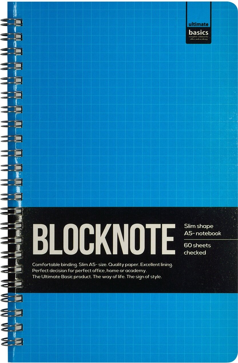 Блокнот Альт, А5 (135 х 210 мм), "ULTIMATE BASICS ACTIVE BOOK" голубой, красный, лимонный 60 л, Арт. 3-60-482