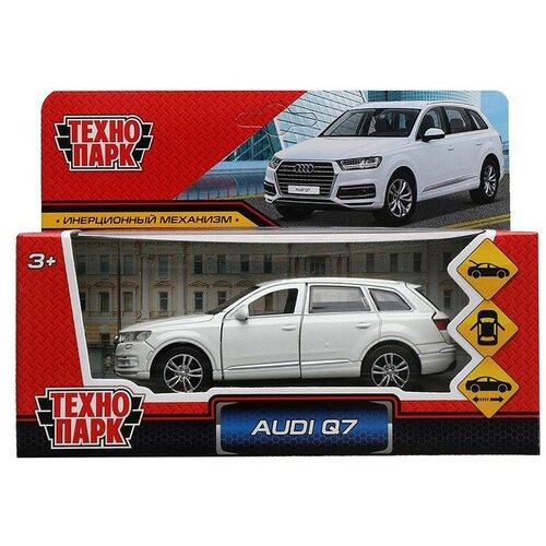 Машина Audi Q7 12 см белая металл инерция Технопарк Q7-12-WH