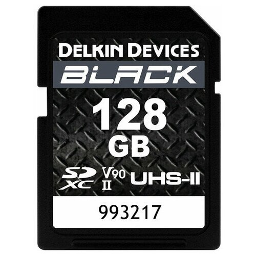 Карта памяти Delkin Devices Black Rugged SDXC 128GB UHS-II V90 карта памяти delkin devices power sdxc 256gb 2000x uhs ii v90