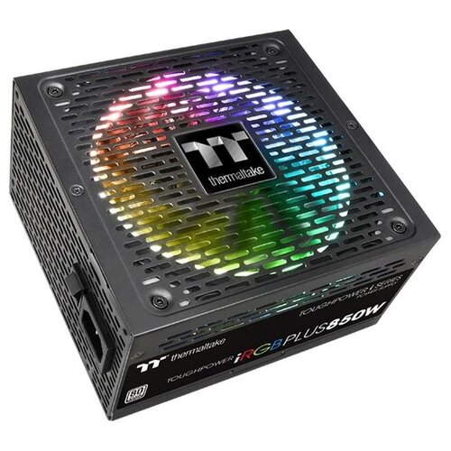 фото Блок питания atx thermaltake toughpower irgb plus 850w platinum ps-tpi-0850f2fdpe-1 apfc, 80plus platinum, fan 140mm, fully modular, apfc, rtl