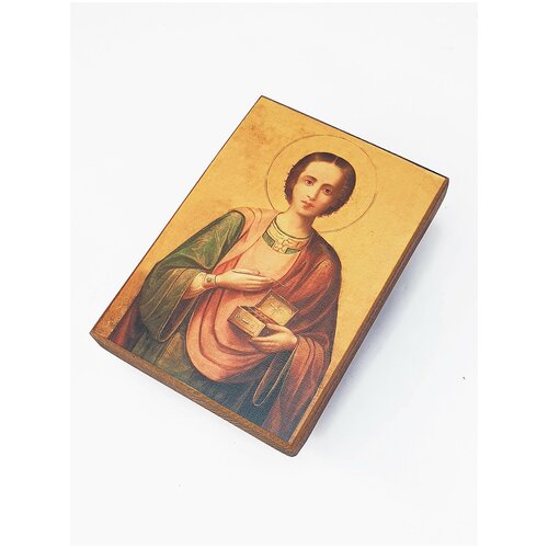 Икона Святой Целитель Пантелеймон, размер иконы - 30х40 икона целитель пантелеймон размер иконы 30х40