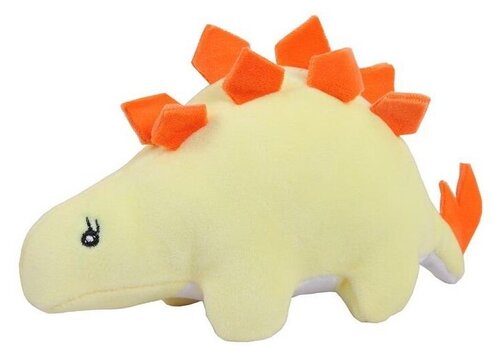 Мягкая игрушка ABtoys Dino Baby Динозаврик желтый, 18 см, разноцветный