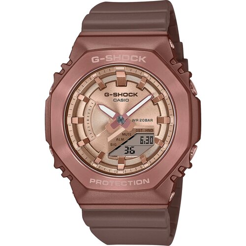 Наручные часы CASIO G-Shock GM-S2100BR-5A, золотой, коричневый