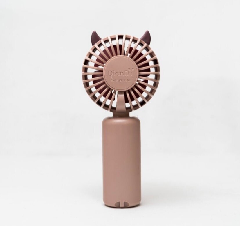 вентилятор ручной мини маленький портативный юсб usb, на аккумуляторе с фонариком, мощный, розовый. - фотография № 4