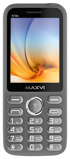 Телефон MAXVI K15n, серый