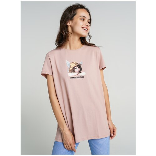 фото Футболка с кор.рукавом твое 69468 размер xs, темно-розовый, women