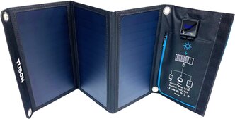 Портативная раскладная солнечная панель Solar Charger TUBON 21Вт 21W
