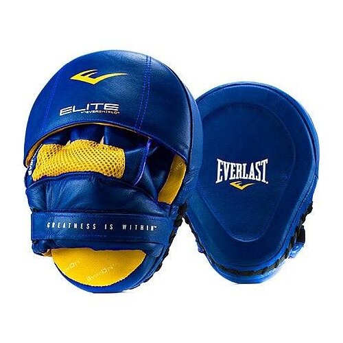 фото Тренировочная лапа everlast pro elite leather mantis 2шт красный