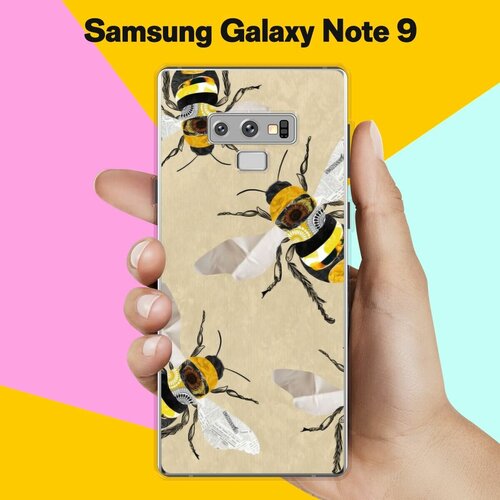 силиконовый чехол на samsung galaxy note 9 самсунг ноут 9 с принтом голубоглазый кот Силиконовый чехол на Samsung Galaxy Note 9 Осы / для Самсунг Галакси Ноут 9