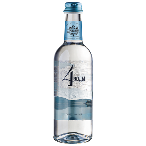 Вода питьевая Абрау-Дюрсо 4 воды Дюр-со газированная, стекло, 0.375 л