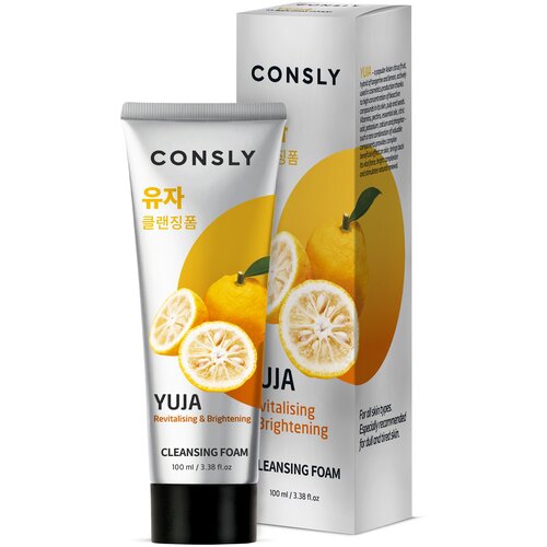 Consly пенка для умывания витаминизирующая с экстрактом юддзу Yuja Revitalizing & Brightening, 100 мл, 110 г consly пенка для умывания витаминизирующая с экстрактом юддзу yuja revitalizing