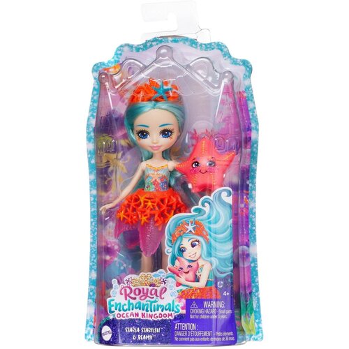 Кукла Mattel Enchantimals Морская звезда с питомцем - Mattel [FNH22/МорскаяЗвезда] кукла enchantimals spring flamingo family hrx85 разноцветный