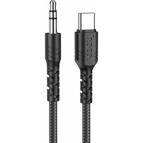 Кабель AUX Type-C - 3.5 mm Hoco UPA-17 (1 м.) <черный>