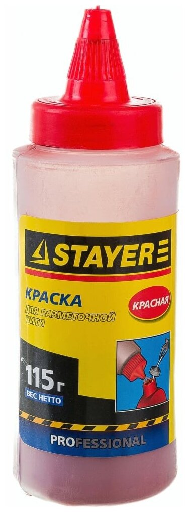 STAYER Краска STAYER для разметочной нити красная 115г